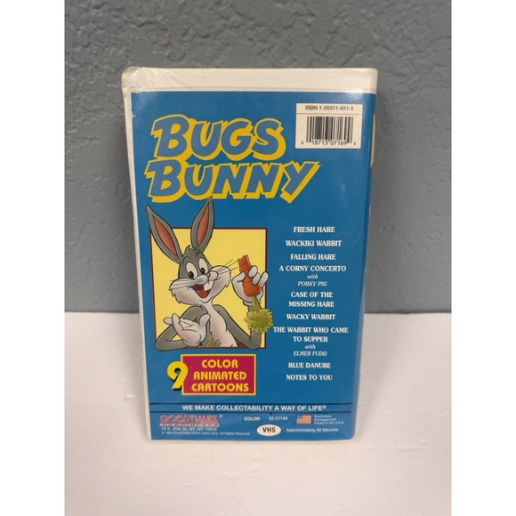 Bugs Bunny VHS Cartoons 1994 9 color animated cartoons Aprox. 60 mins long - Picture 3 of 3